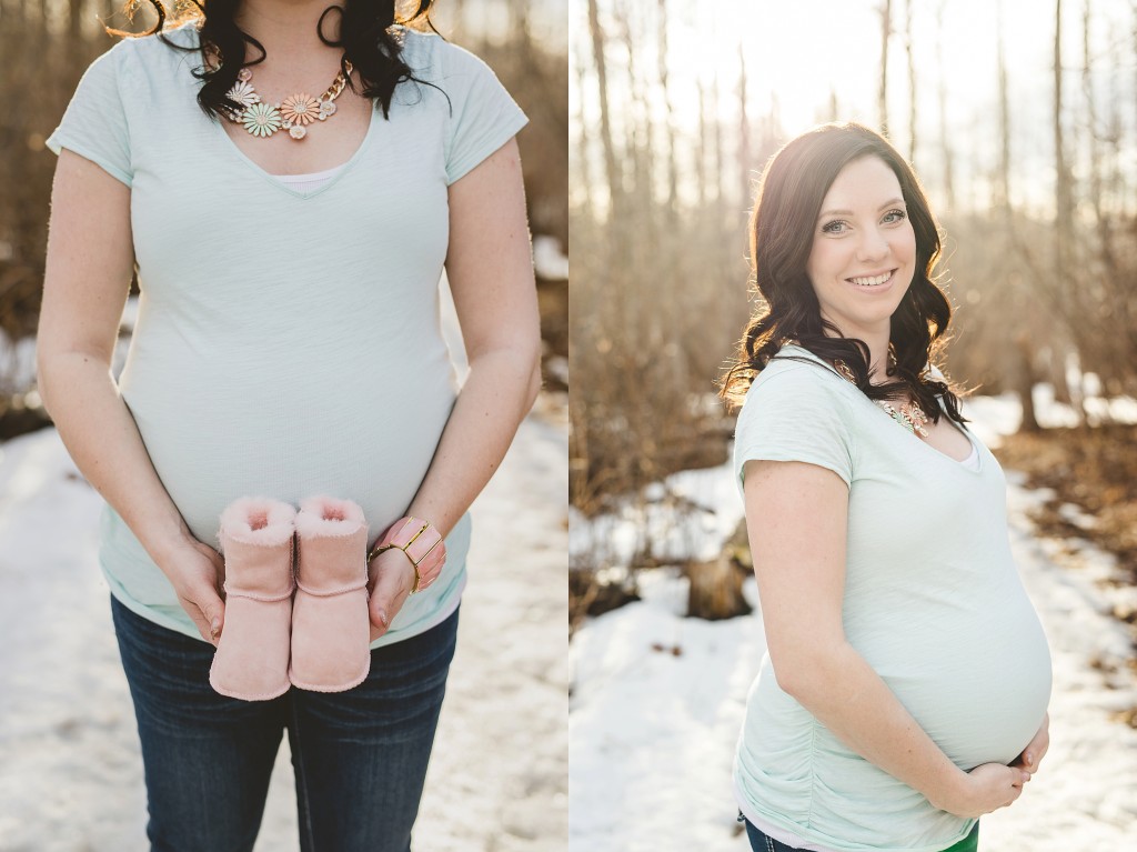 maternity session with props